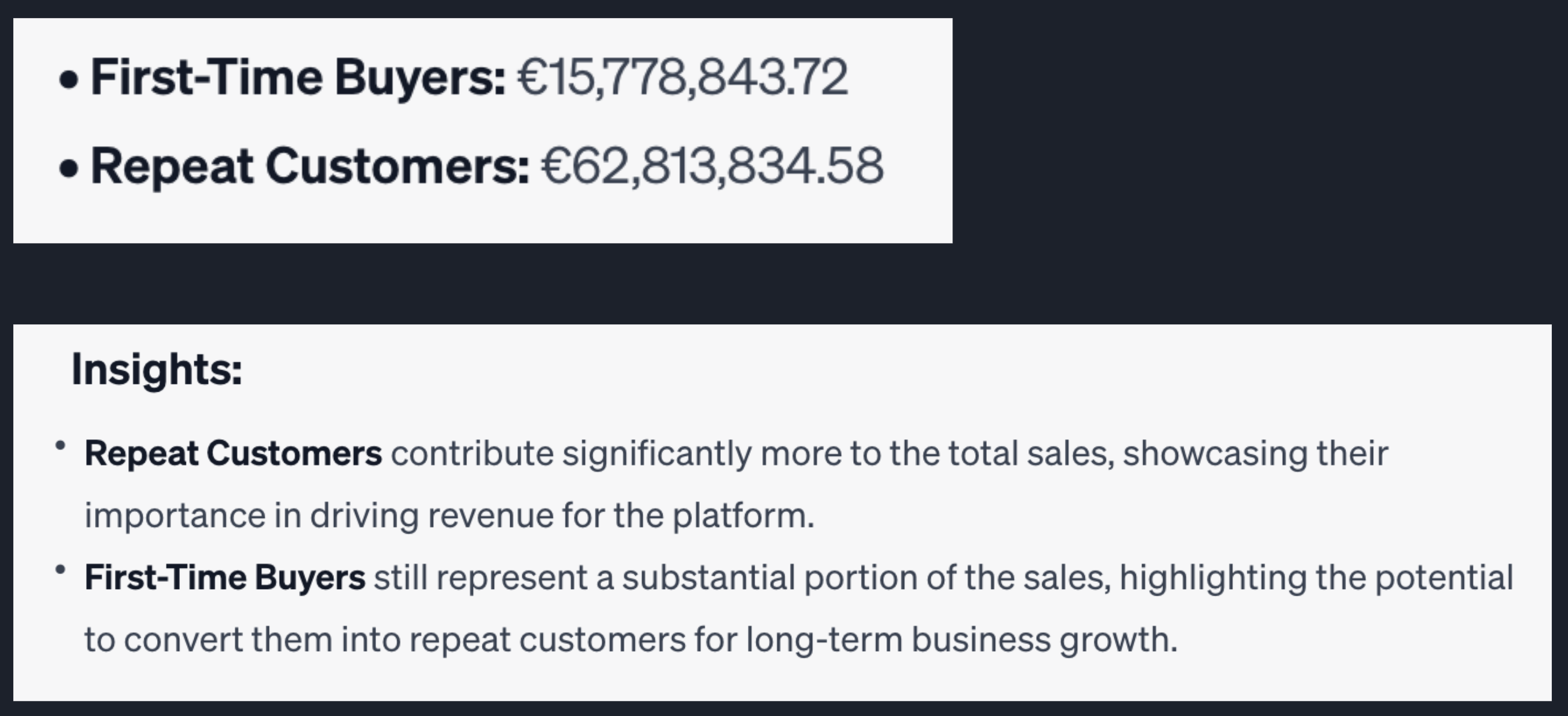 Segmentare clienți - noi vs recurenți