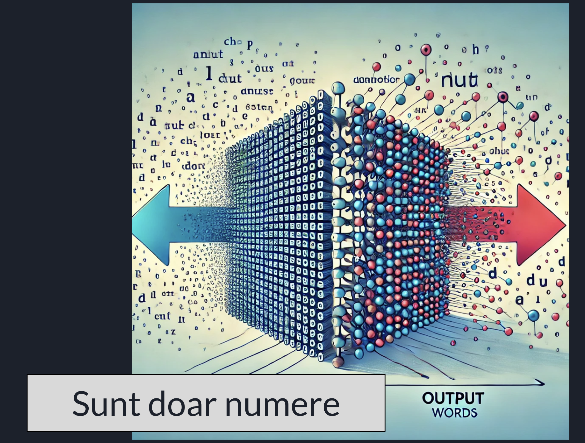 LLM este doar o colecție imensă de numere